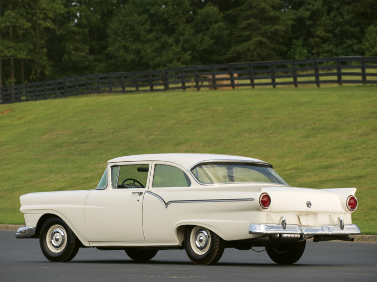 1957, Ford, Custom, Tudor, Sedan, 312, Thunderbird, Special, Retro, Df HD Wallpaper Desktop Background