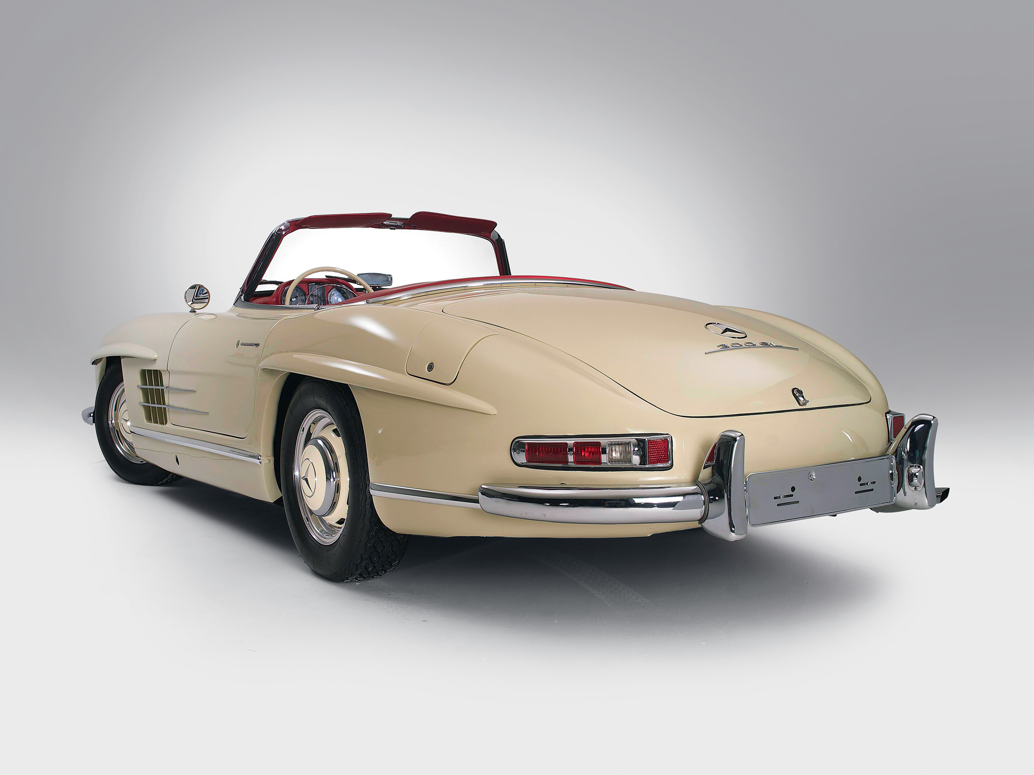 1957, Mercedes, Benz, 300sl, R198, Retro Wallpaper