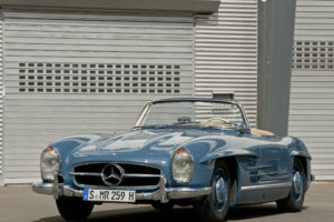 1957, Mercedes, Benz, 300sl, R198, Retro