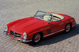 1957, Mercedes, Benz, 300sl, R198, Retro, Gu