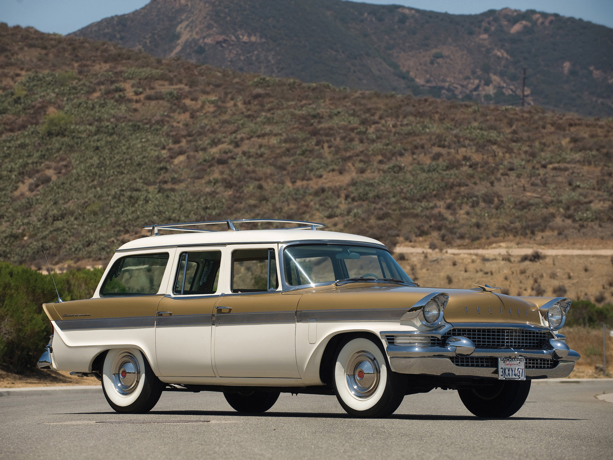 1957, Packard, Clipper, Country, Sedan, Stationwagon, Retro Wallpaper
