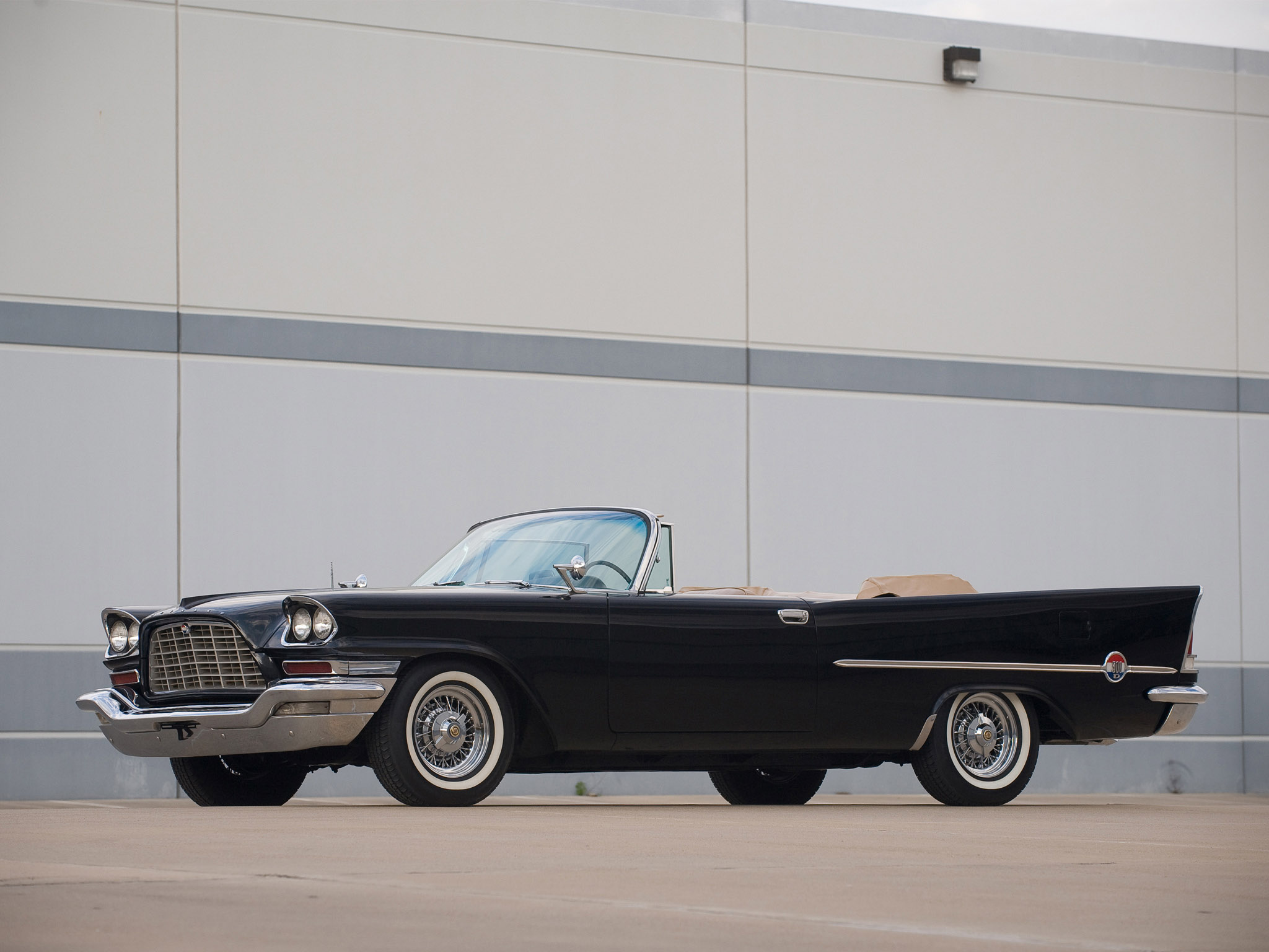 1958, Chrysler, 300d, Convertible, Retro, Luxury Wallpaper