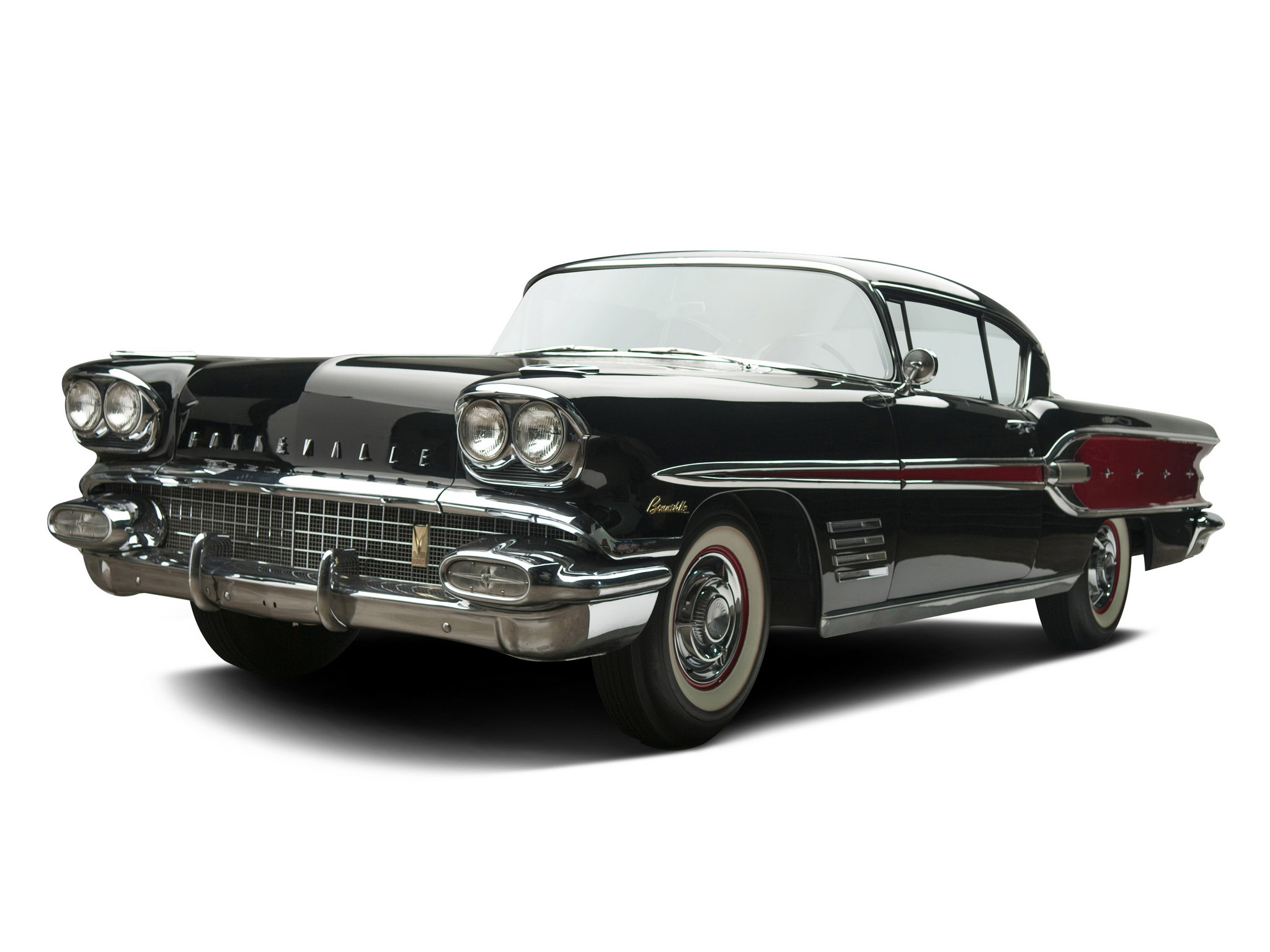 1958, Pontiac, Bonneville, Custom, Sport, Coupe, Retro Wallpaper