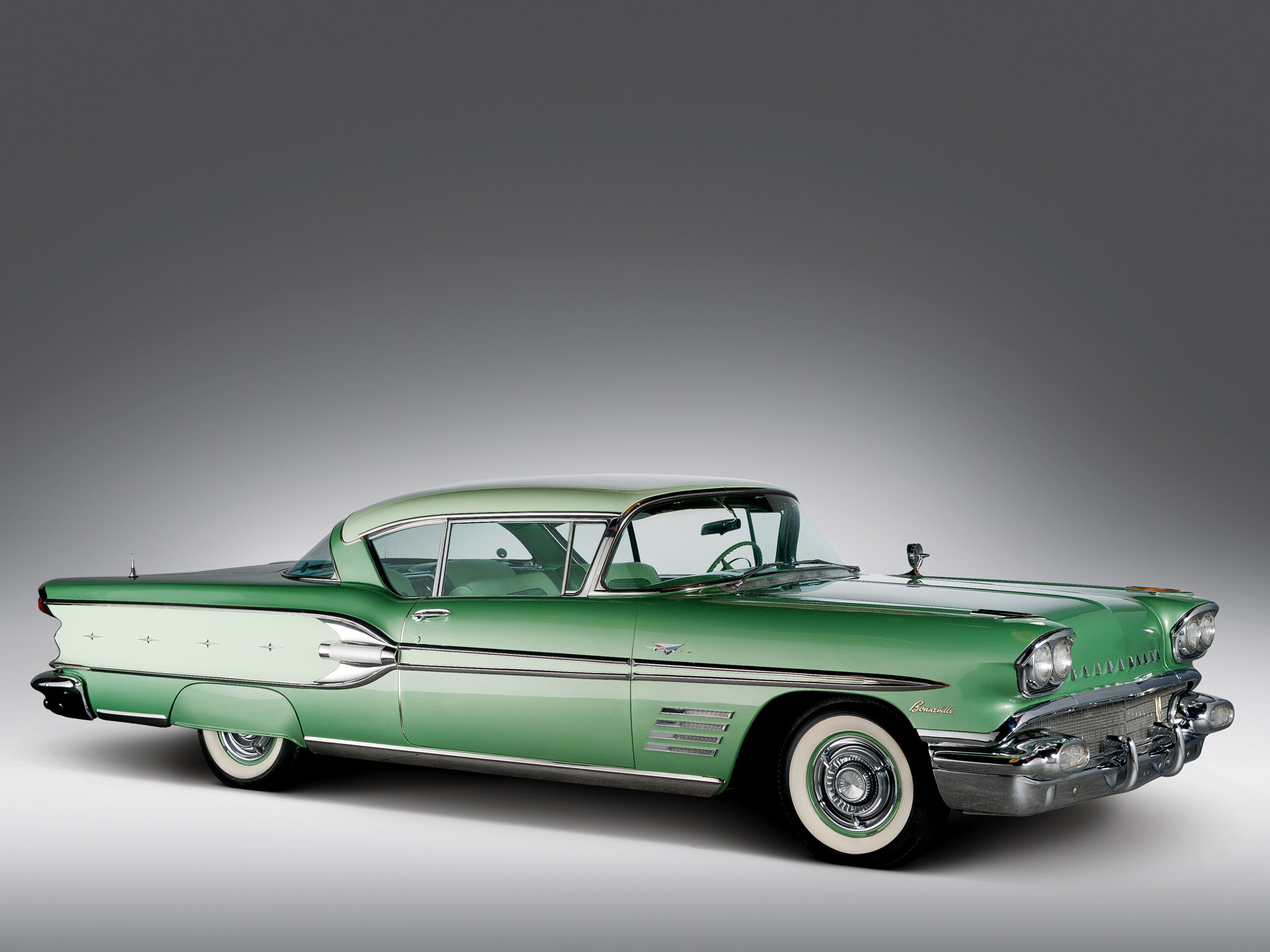 1958, Pontiac, Bonneville, Custom, Sport, Coupe, Retro, Ds Wallpaper