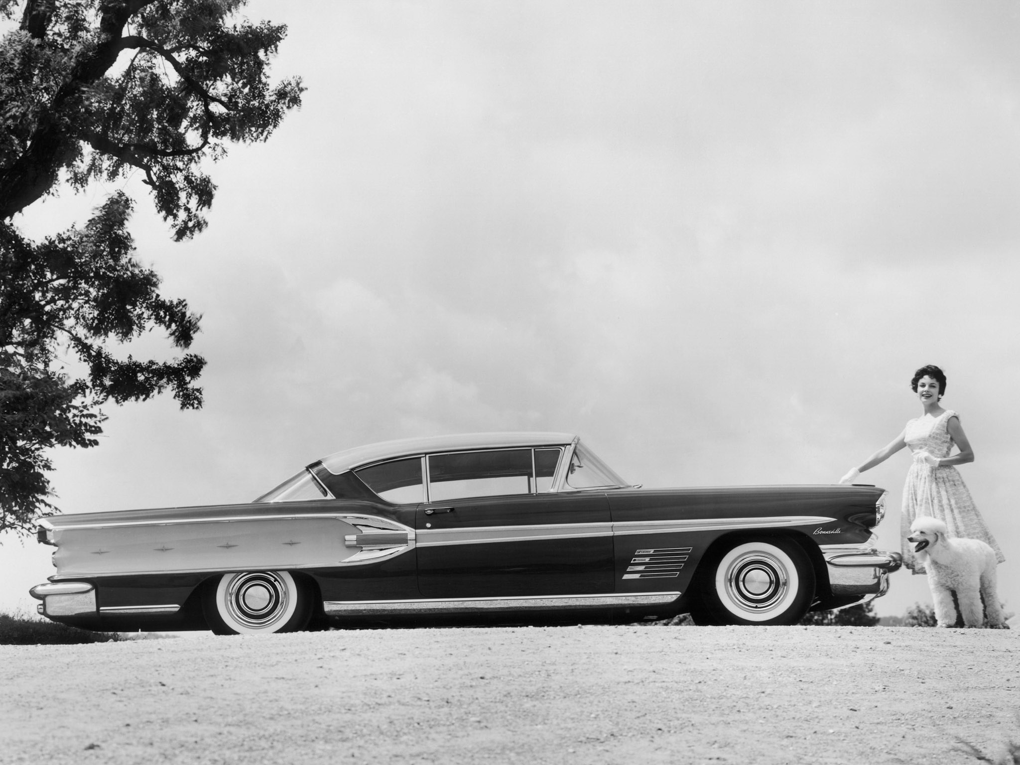 1958, Pontiac, Bonneville, Custom, Sport, Coupe, Retro Wallpaper