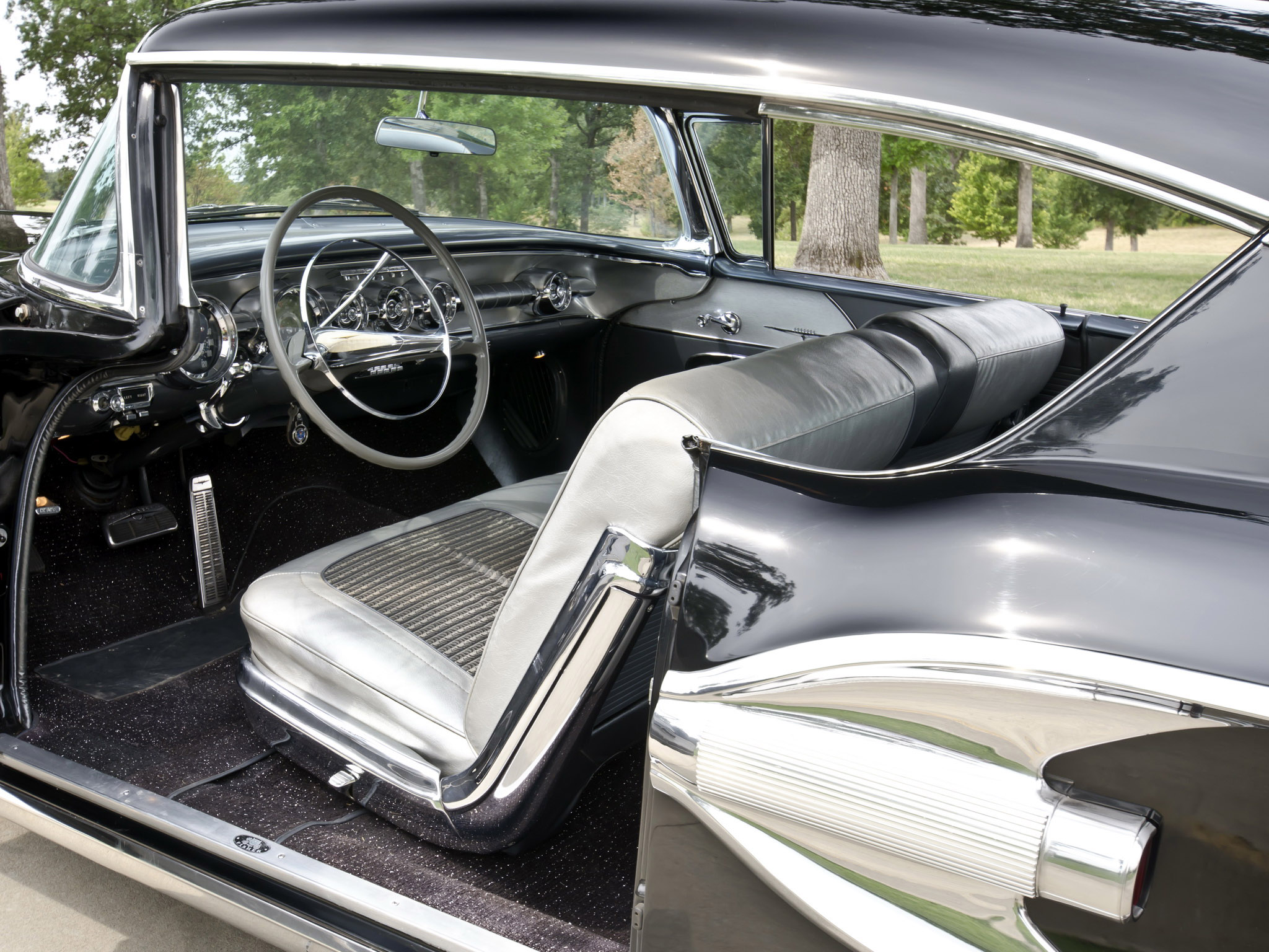 1958, Pontiac, Bonneville, Custom, Sport, Coupe, Retro, Interior Wallpaper