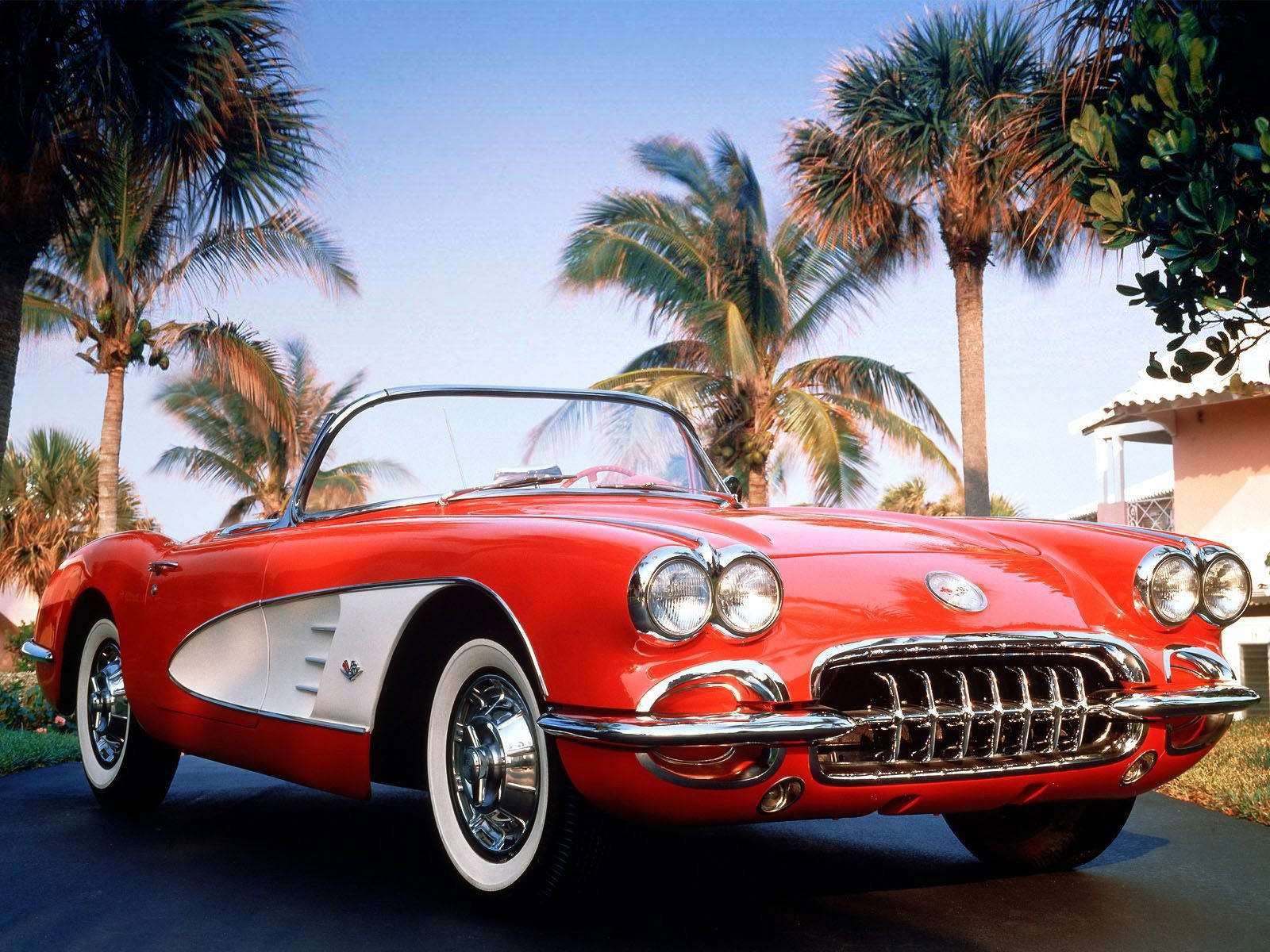 1959, Chevrolet, Corvette, C1, C 1, Retro, Muscle, Supercar, Supercars Wallpaper