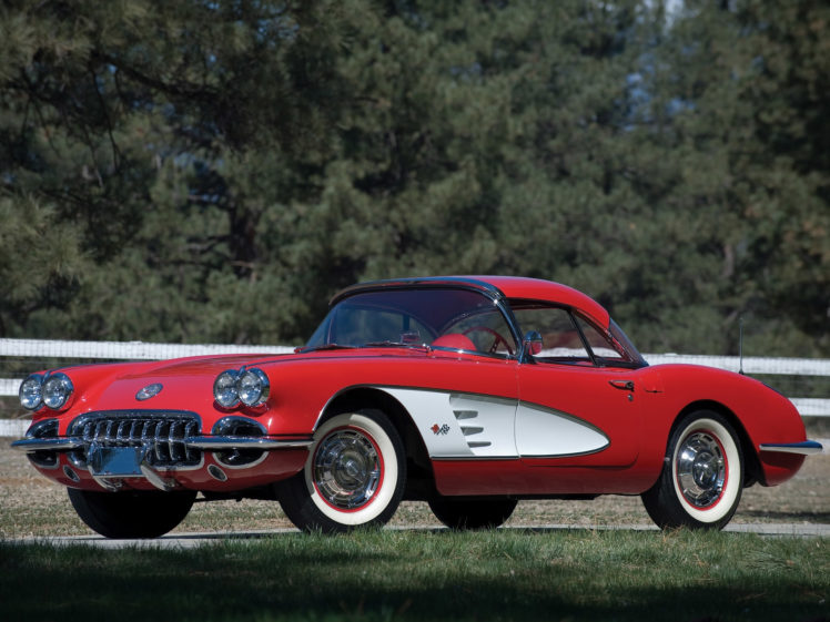 1959, Chevrolet, Corvette, C1, C 1, Retro, Muscle, Supercar, Supercars HD Wallpaper Desktop Background
