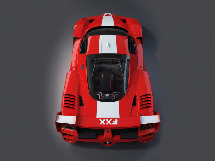 2005, Ferrari, Fxx, Race, Racing, Supercar, Supercars, Engine, Engines HD Wallpaper Desktop Background