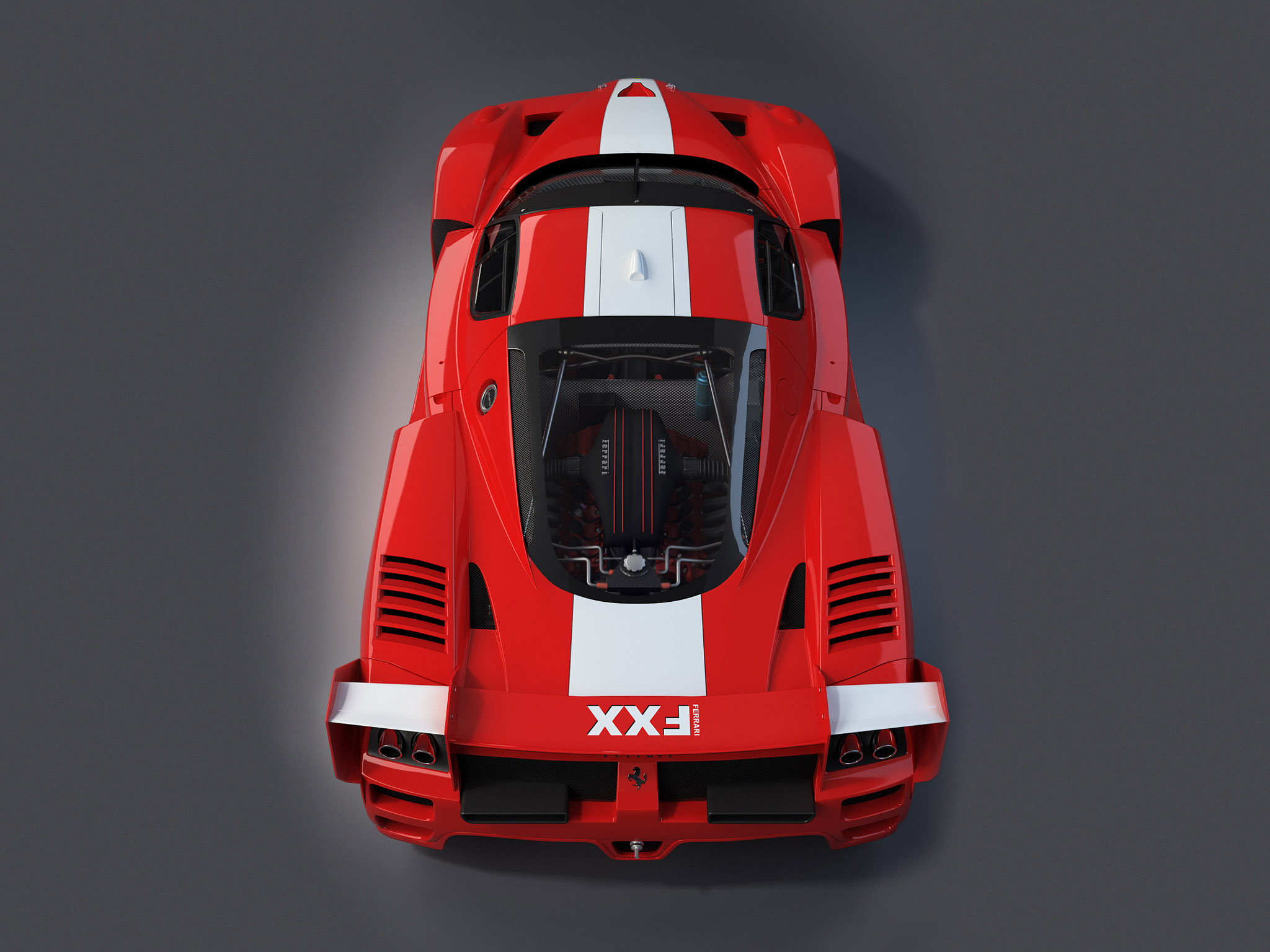 2005, Ferrari, Fxx, Race, Racing, Supercar, Supercars, Engine, Engines Wallpaper