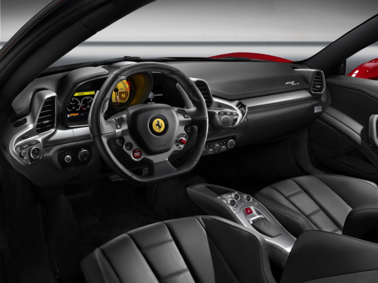 2009, Ferrari, 458, Italia, Supercar, Supercars, Interior HD Wallpaper Desktop Background
