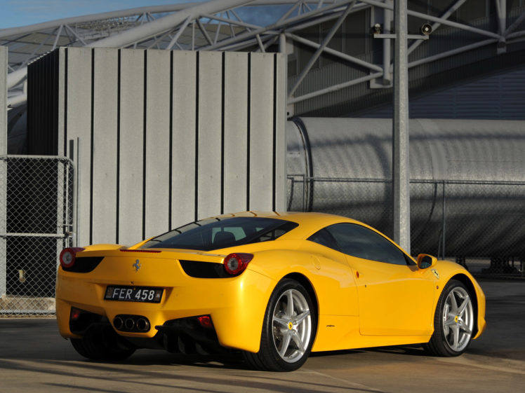 2010, Ferrari, 458, Italia, Supercar, Supercars HD Wallpaper Desktop Background