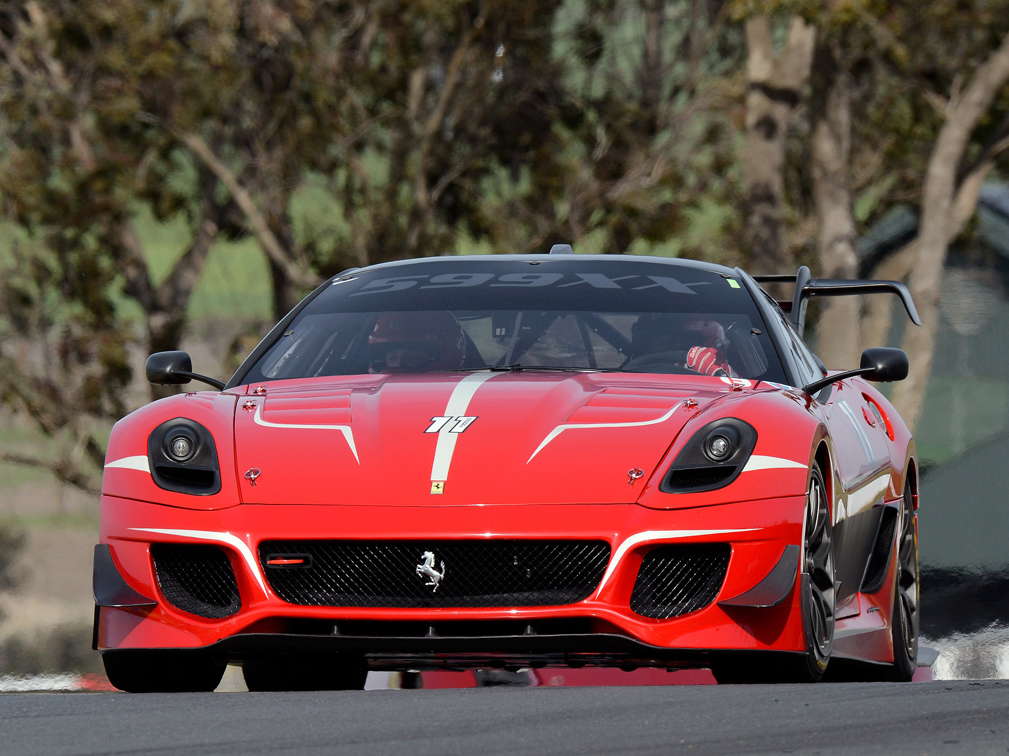 2012, Ferrari, 599xx, Evoluzione, Supercar, Supercars, Race, Racing Wallpaper