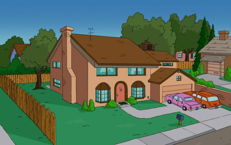 cartoons, Home, Houses, The, Simpsons HD Wallpaper Desktop Background