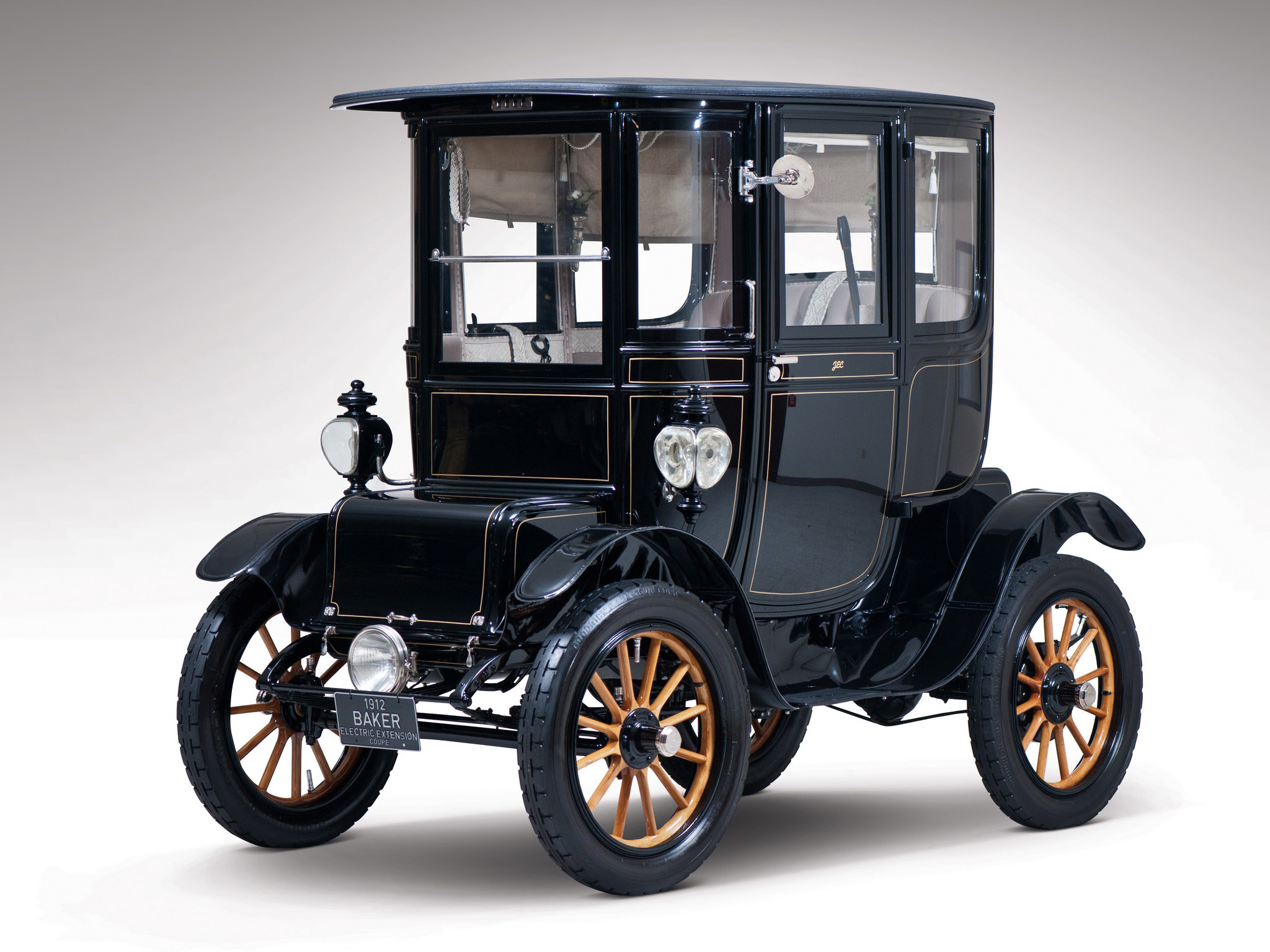 1912, Baker, Electric, Model v, Special, Extension, Coupe, Retro Wallpaper