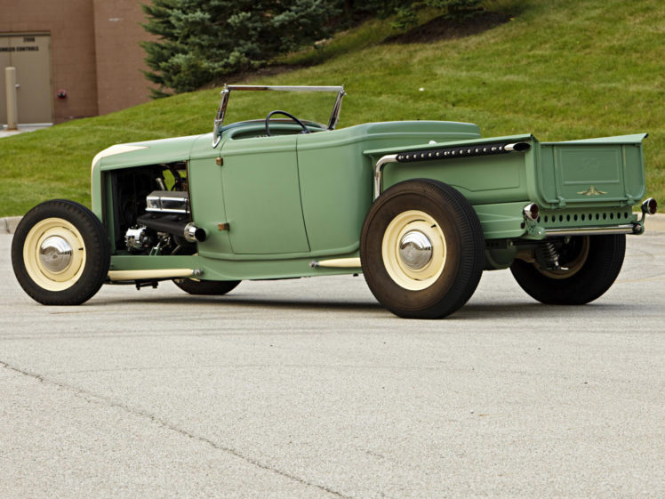 1932, Ford, Roadster, Pickup, Truck, Retro, Hot, Rod, Rods, Engine, Engines HD Wallpaper Desktop Background