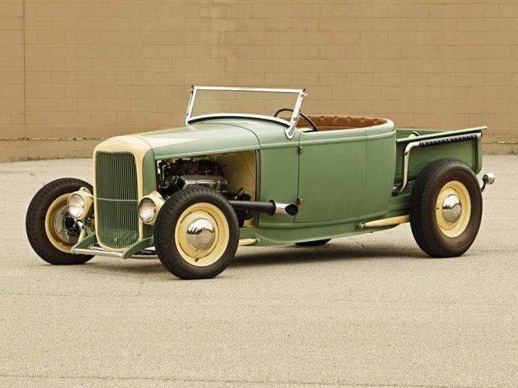 1932, Ford, Roadster, Pickup, Truck, Retro, Hot, Rod, Rods, Engine, Engines, Hf HD Wallpaper Desktop Background