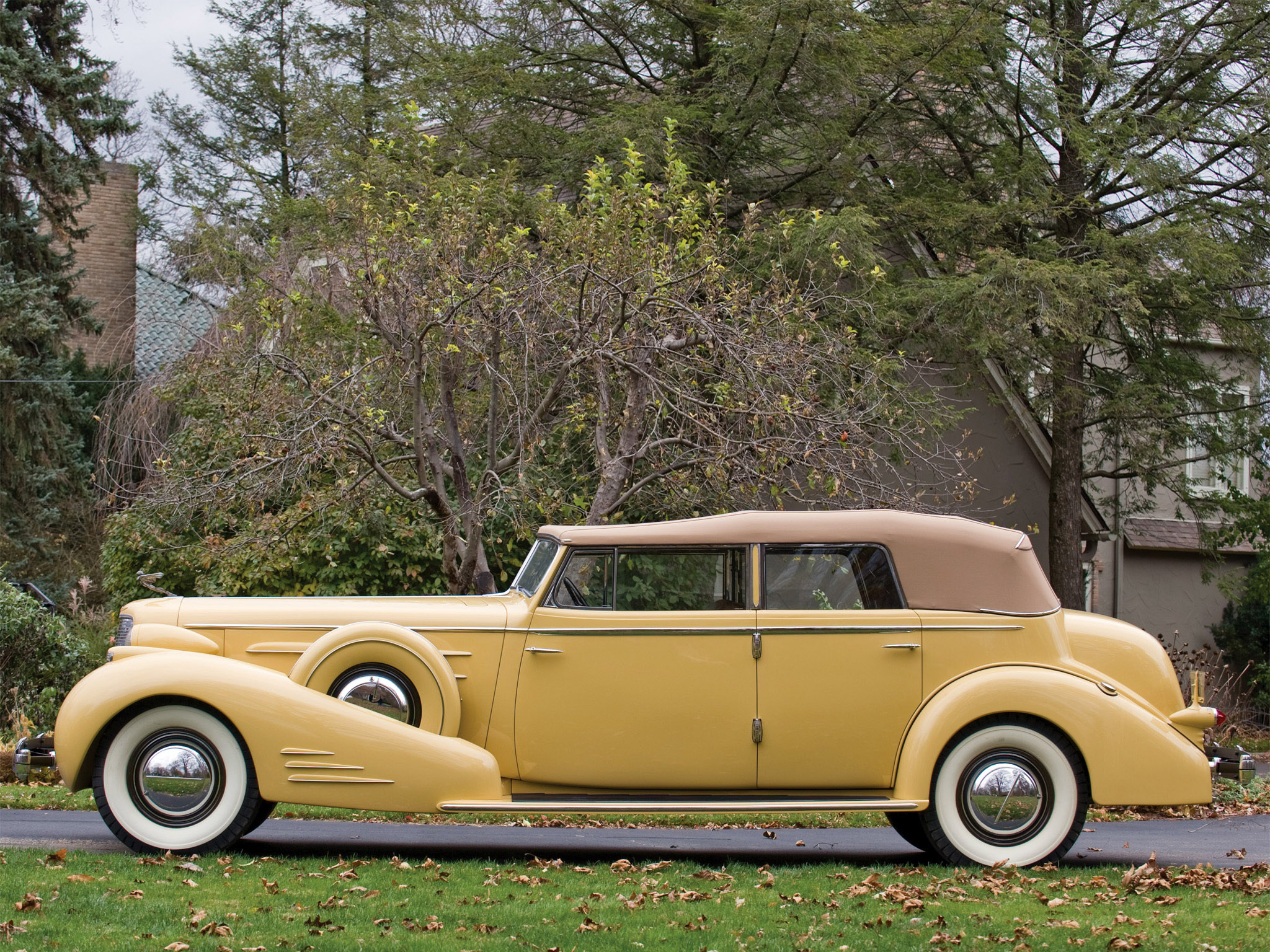 1935, Cadillac, V16, 452, D, Imperial, Convertible, Luxury, Retro Wallpaper