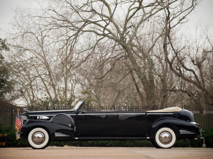 1938, Cadillac, V16, Presidential, Convertible, Limousine, Retro, Luxury, Flag, Flags HD Wallpaper Desktop Background
