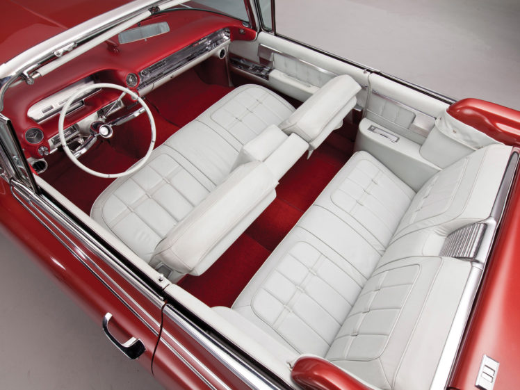 1960, Cadillac, Eldorado, Biarritz, Classic, Luxury, Convertible, Interior HD Wallpaper Desktop Background