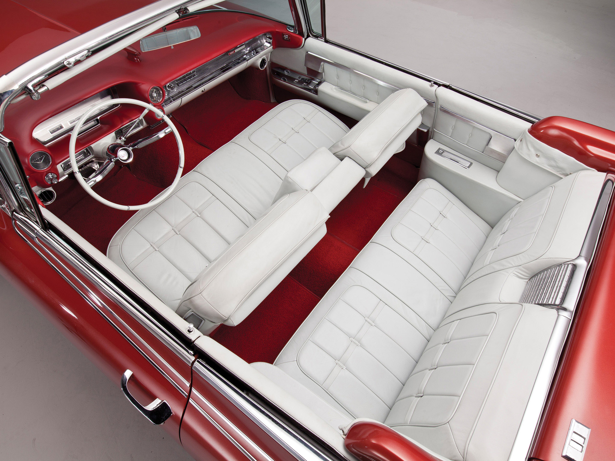1960, Cadillac, Eldorado, Biarritz, Classic, Luxury, Convertible, Interior Wallpaper