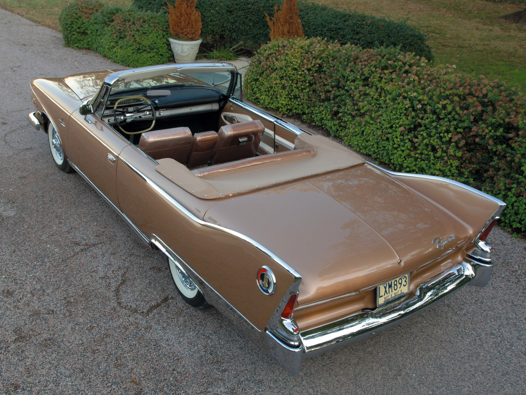 1960, Plymouth, Fury, Convertible, Classic, Interior Wallpaper