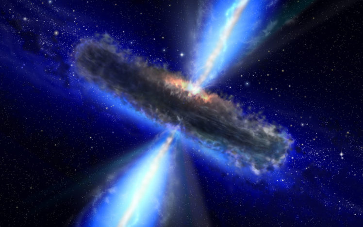 a, Quasar, In, The, Universe HD Wallpaper Desktop Background
