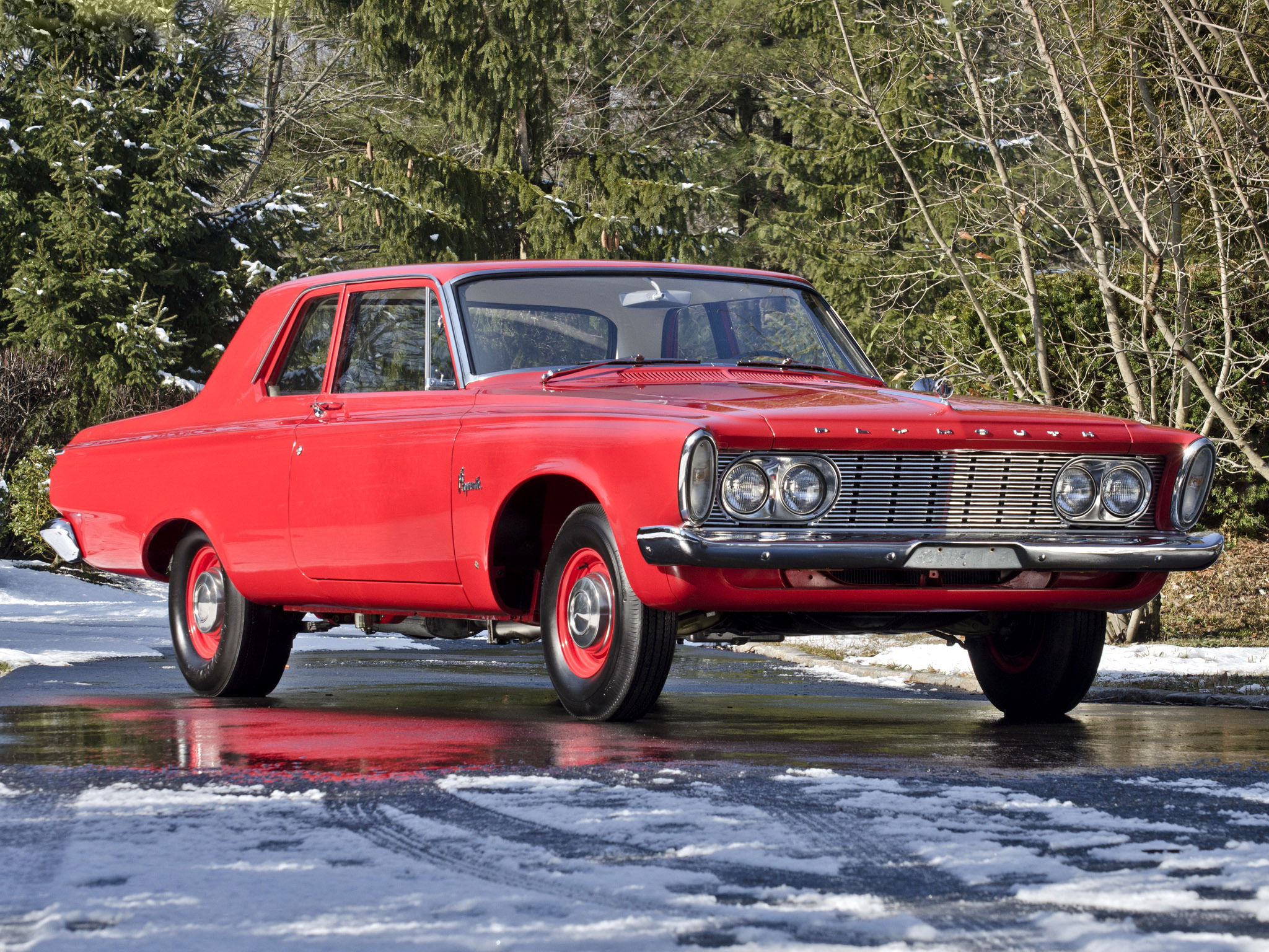 1963, Plymouth, Savoy, 2 door, Sedan, Classic, Muscle, Hot, Rod, Rods Wallpaper