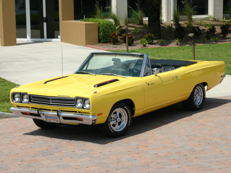 1969, Plymouth, Road, Runner, Convertible, Classic, Muscle, Hot, Rod, Rods HD Wallpaper Desktop Background