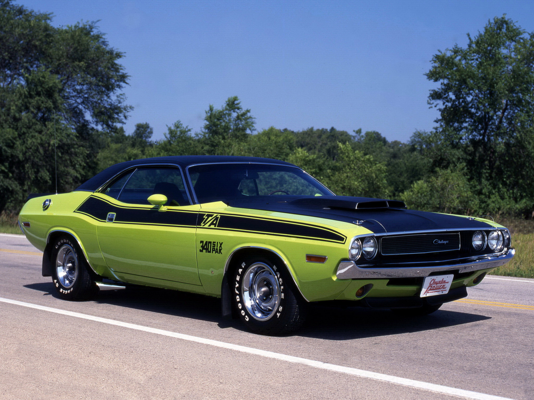 1970, Dodge, Challenger, T a, 340, Six pak, Classic, Muscle Wallpaper