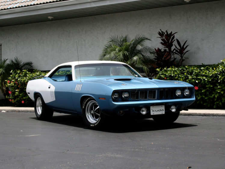 1971, Plymouth, Cuda, 440, Classic, Muscle, Hot, Rod, Rods HD Wallpaper Desktop Background