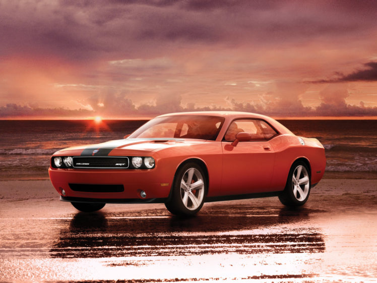 2008, Dodge, Challenger, Srt 8, Muscle HD Wallpaper Desktop Background