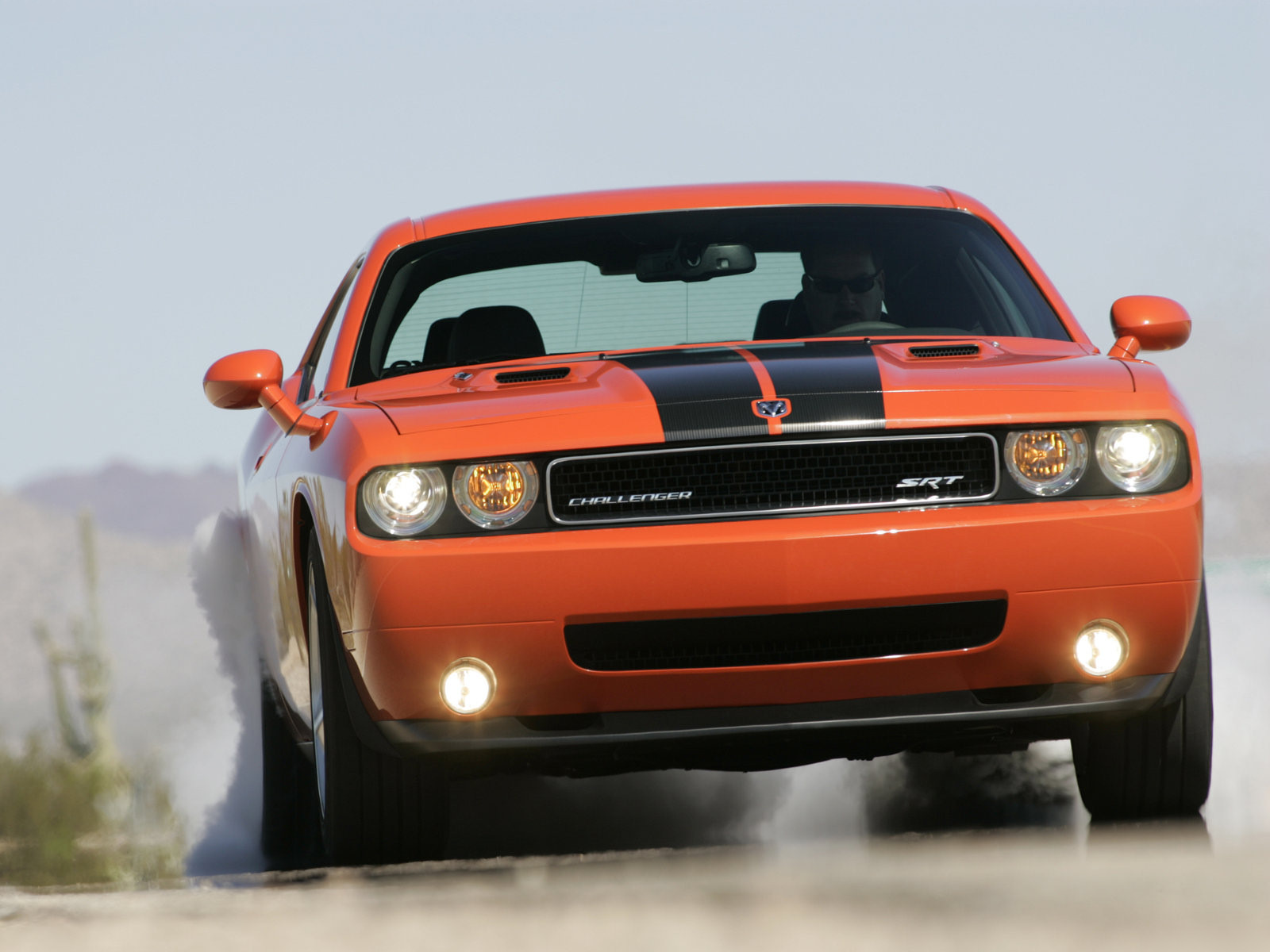 2008, Dodge, Challenger, Srt 8, Muscle, Burnout, Smoke Wallpaper