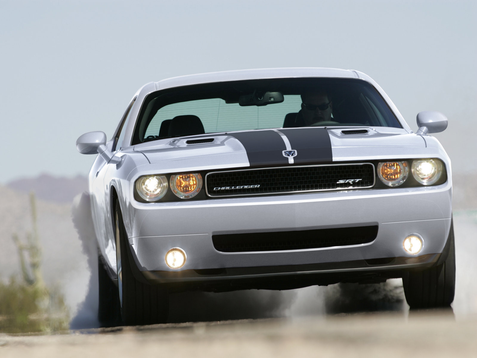 2008, Dodge, Challenger, Srt 8, Muscle, Burnout, Smoke Wallpaper