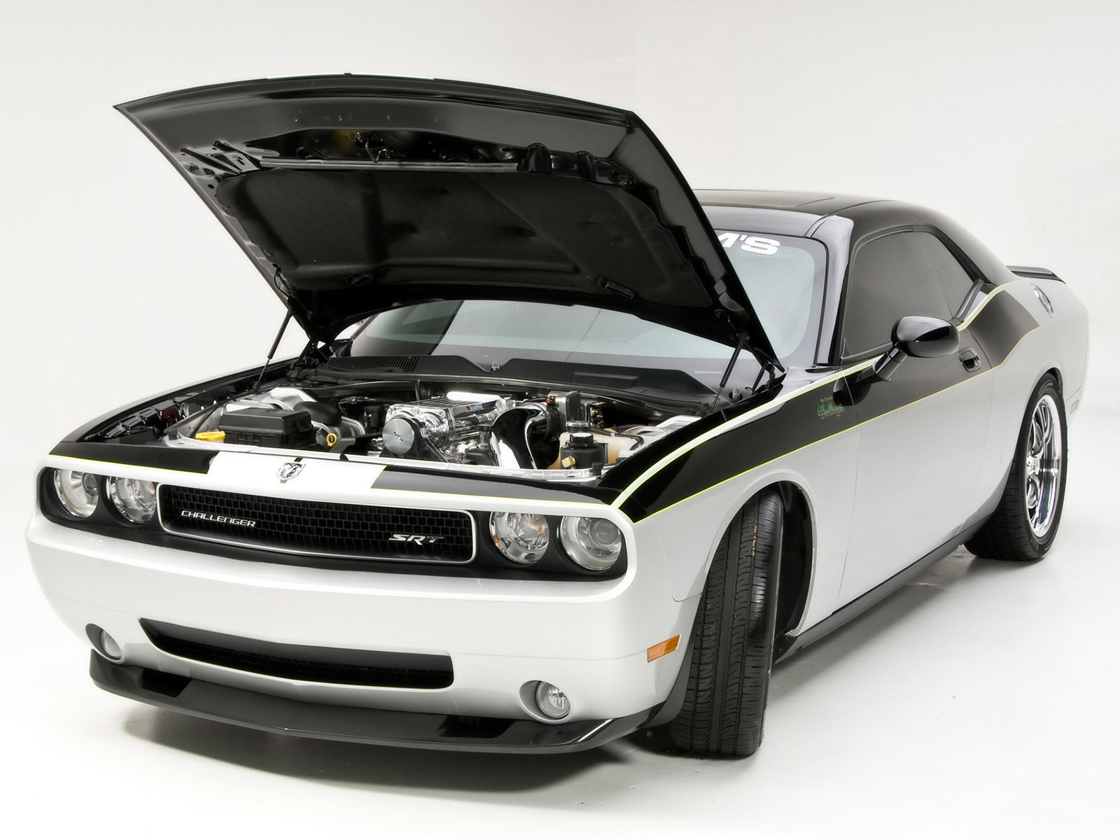 2009, Dodge, Challenger, Super, Muscle, Engine, Engines Wallpaper