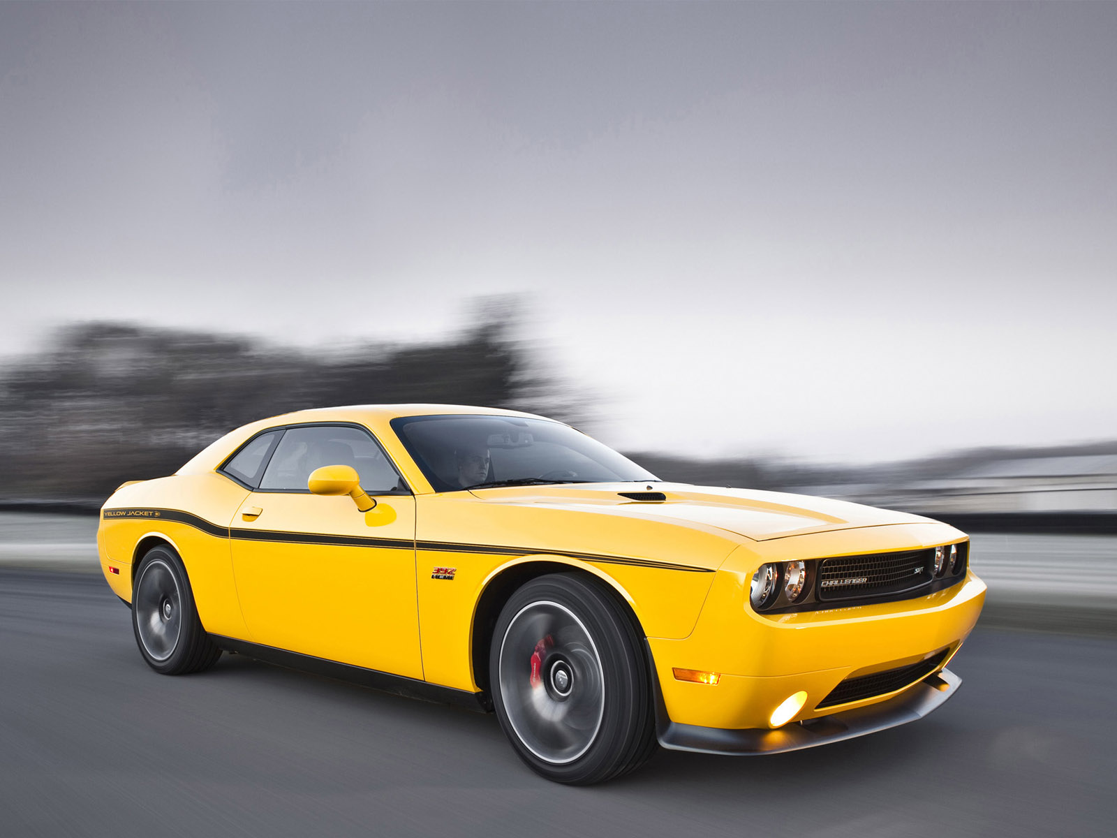2011, Dodge, Challenger, Srt8, 392, Yellow, Jacket, Muscle Wallpaper