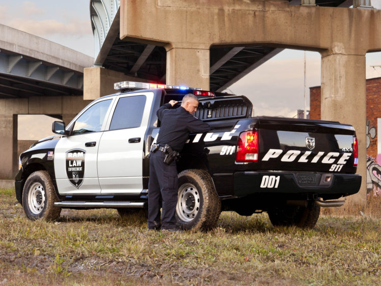 2011, Dodge, Ram, 1500, Crew, Cab, Police, Truck, 4×4 HD Wallpaper Desktop Background