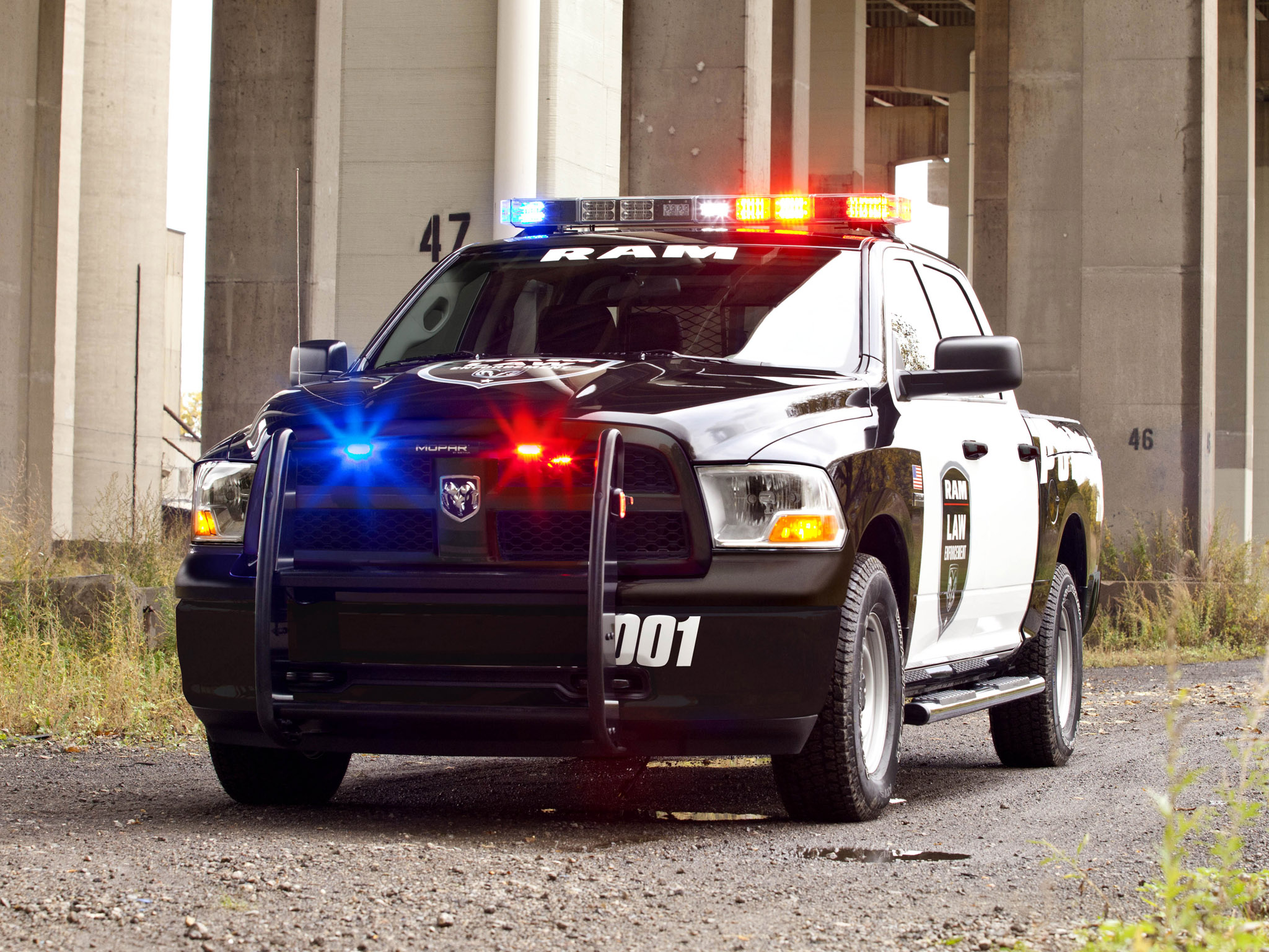 2011, Dodge, Ram, 1500, Crew, Cab, Police, Truck Wallpaper