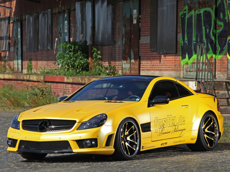 2012, Fostla, Amg, Mercedes, Benz, Sl, Lquid, Gold, R230, Tuning, Supercar, Supercars HD Wallpaper Desktop Background