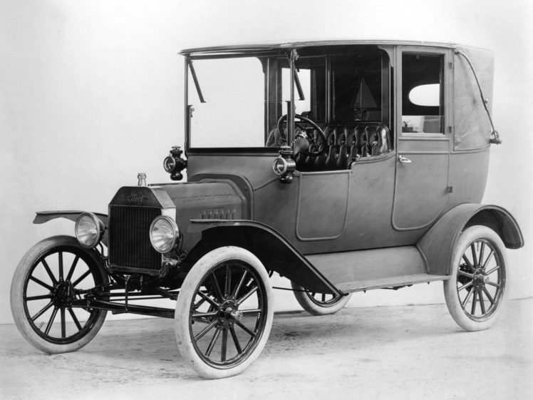 1915, Ford, Model t, Towncar, Retro HD Wallpaper Desktop Background