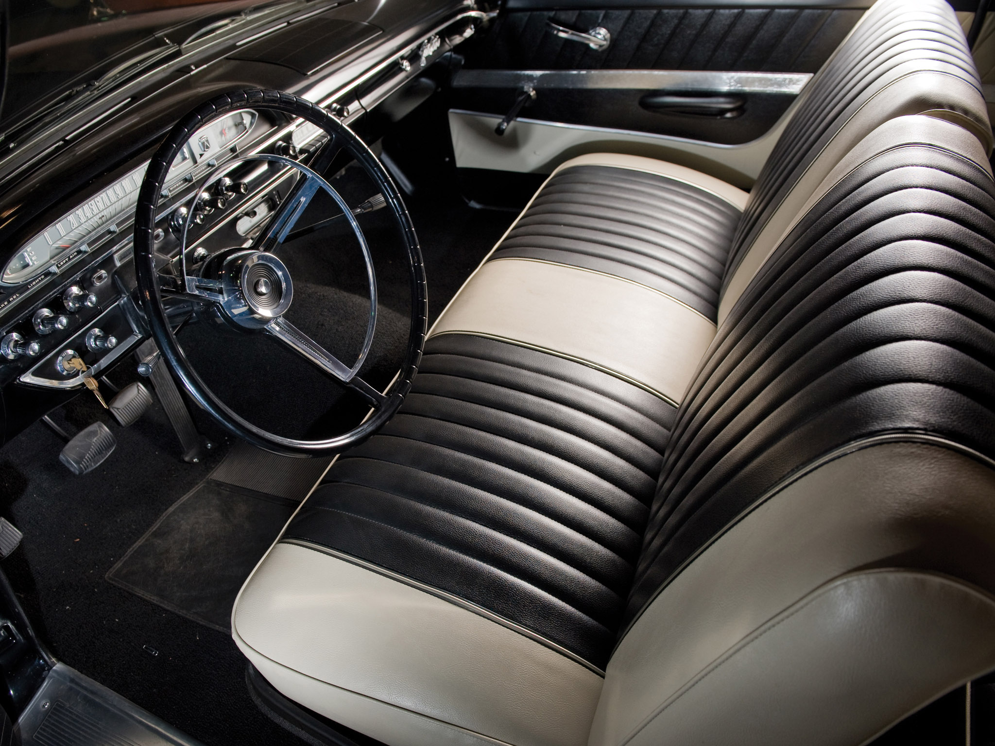 1961, Ford, Galaxie, X l, 401, Sunliner, Convertible, Classic, Muscle, Interior Wallpaper