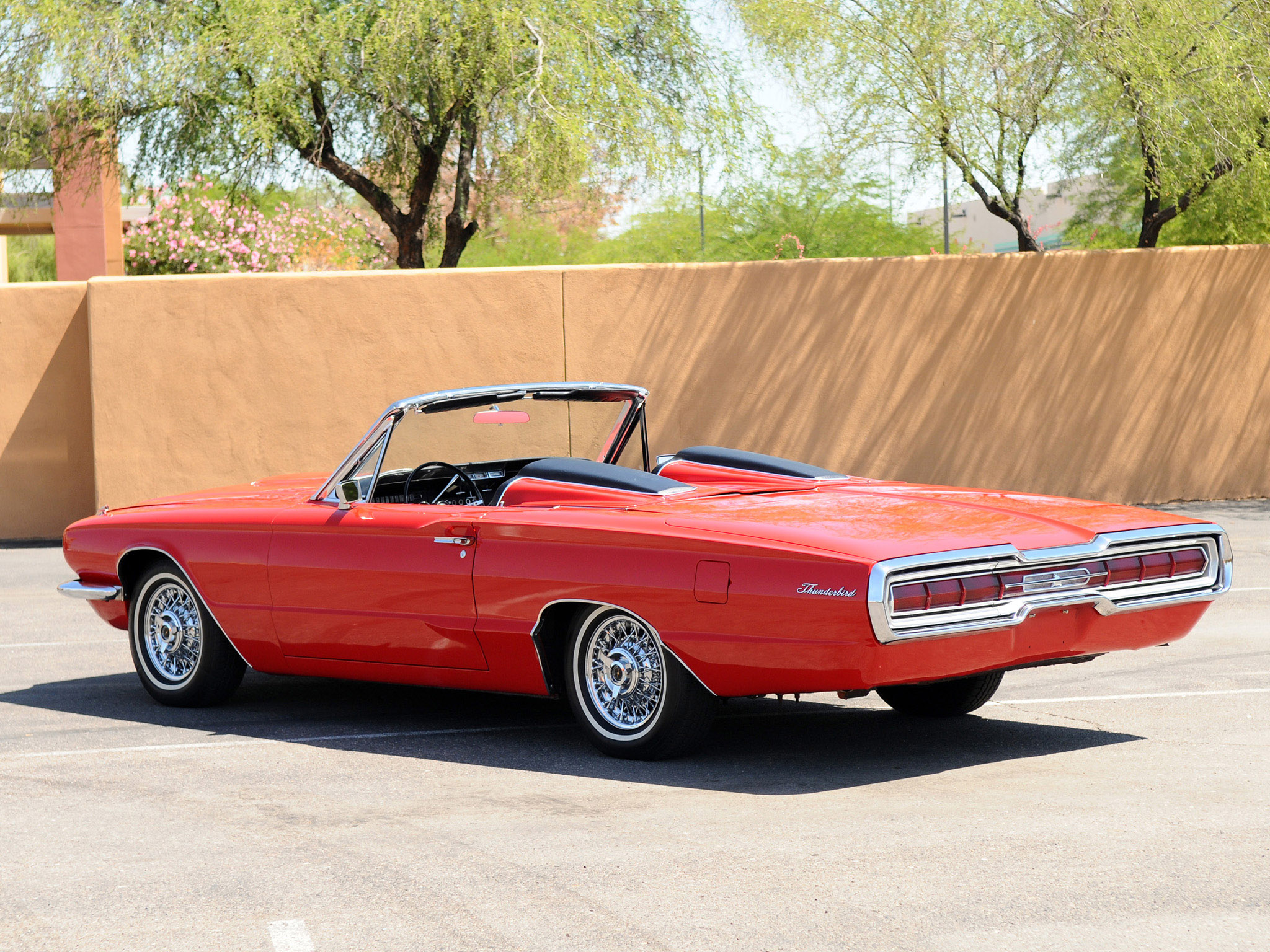 1966, Ford, Thunderbird, Convertible, 76a, Classic, Luxury Wallpaper