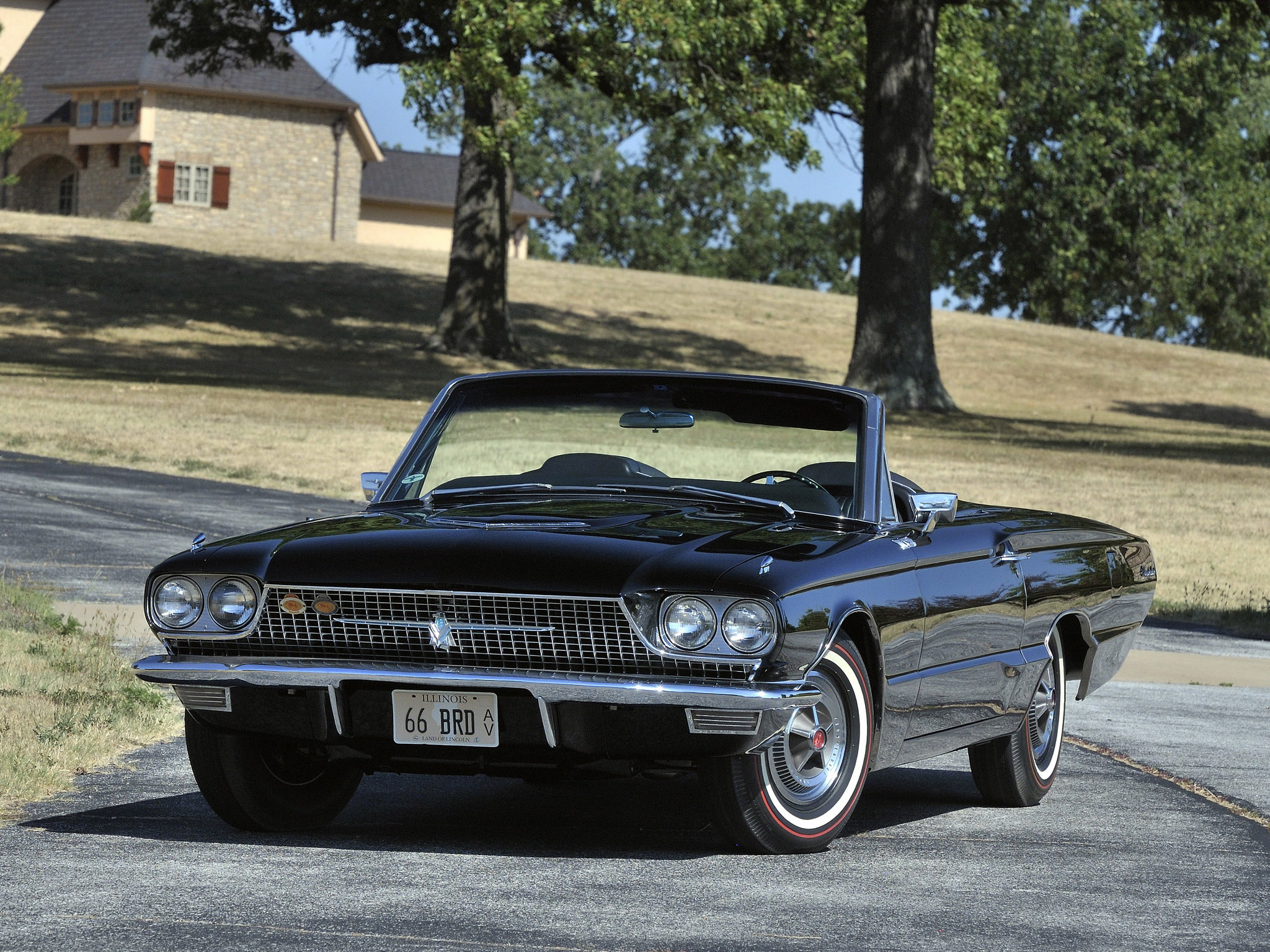 1966, Ford, Thunderbird, Convertible, 76a, Classic, Luxury Wallpaper