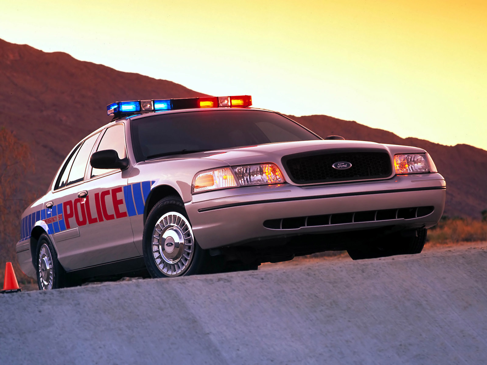 1998, Ford, Crown, Victoria, Police, Interceptor, Muscle Wallpaper