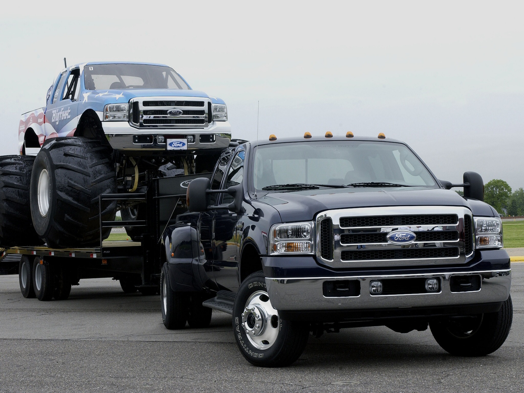 2005, Ford, F 350, Superduty, Truck, 4x4, Monster, Monster truck Wallpaper