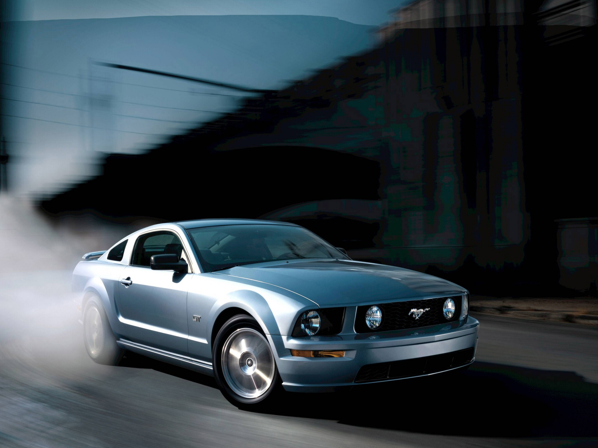 2005, Ford, Mustang, Muscle, G t, Burnout, Smoke Wallpaper