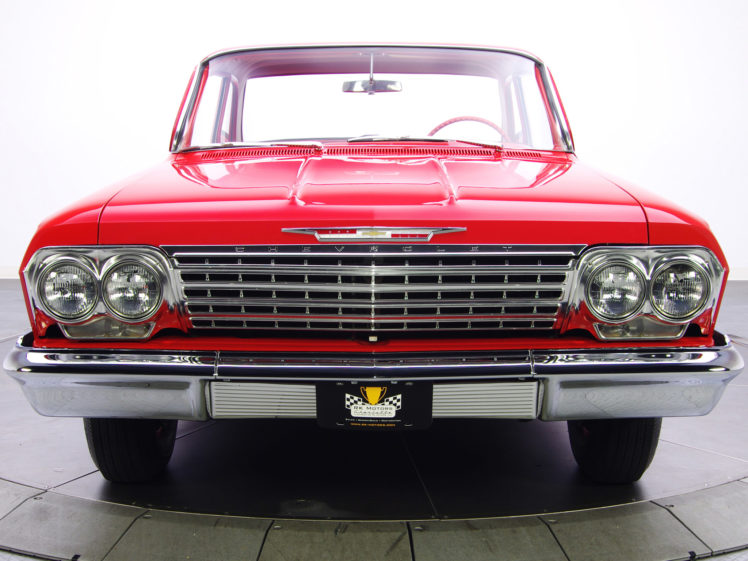 1962, Chevrolet, Biscayne, 2 door, Sedan, Classic, Muscle HD Wallpaper Desktop Background