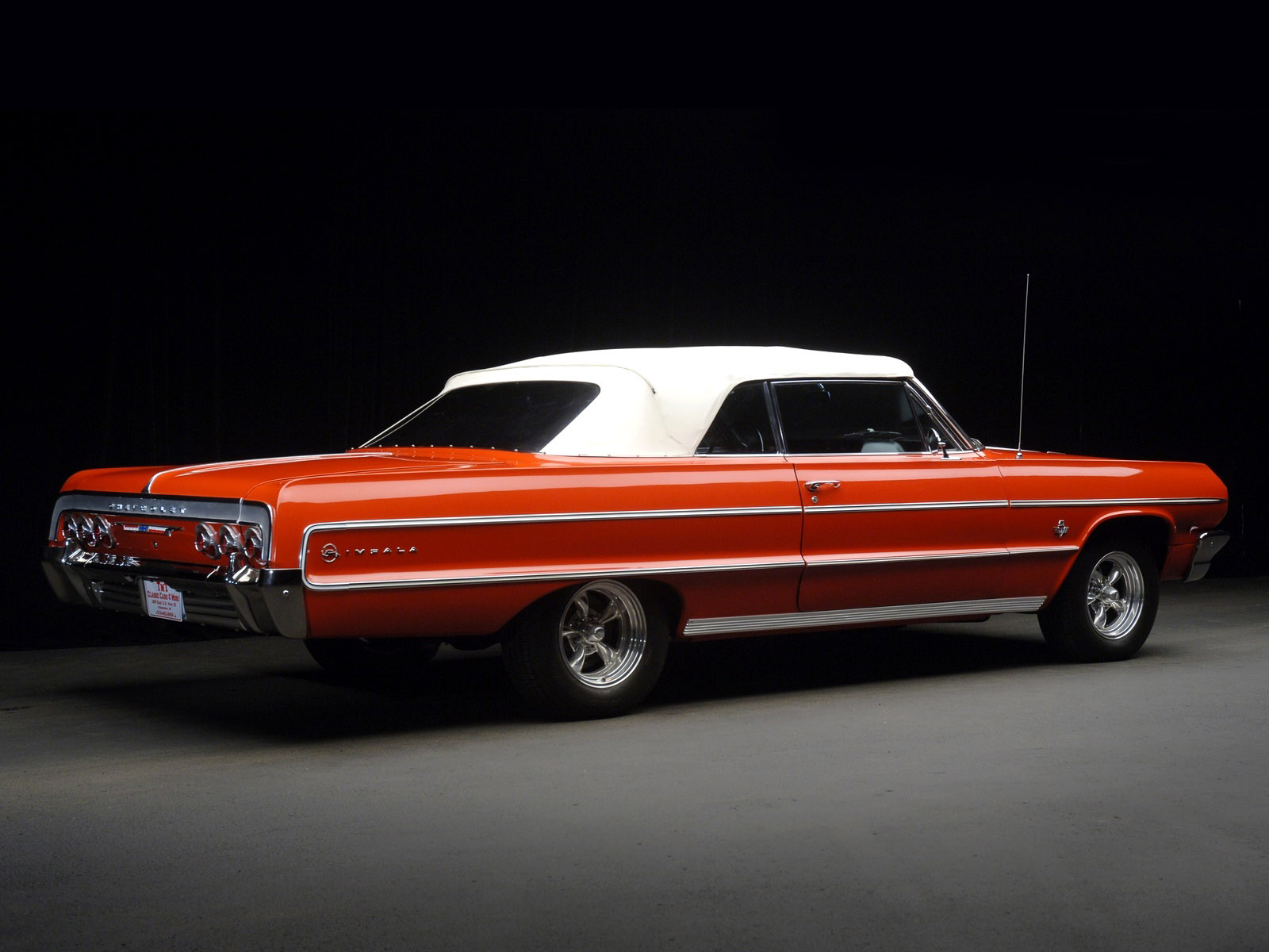 1964, Chevrolet, Impala, Convertible, Classic, Muscle Wallpaper