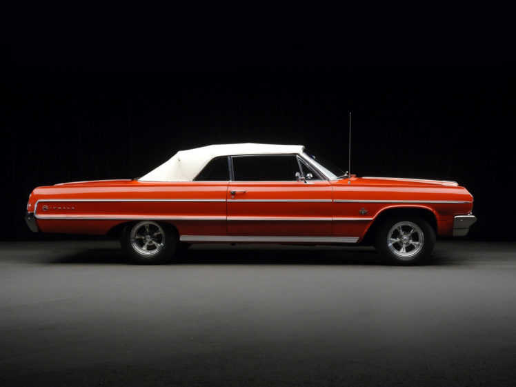 1964, Chevrolet, Impala, Convertible, Classic, Muscle, Hot, Rod, Rods HD Wallpaper Desktop Background