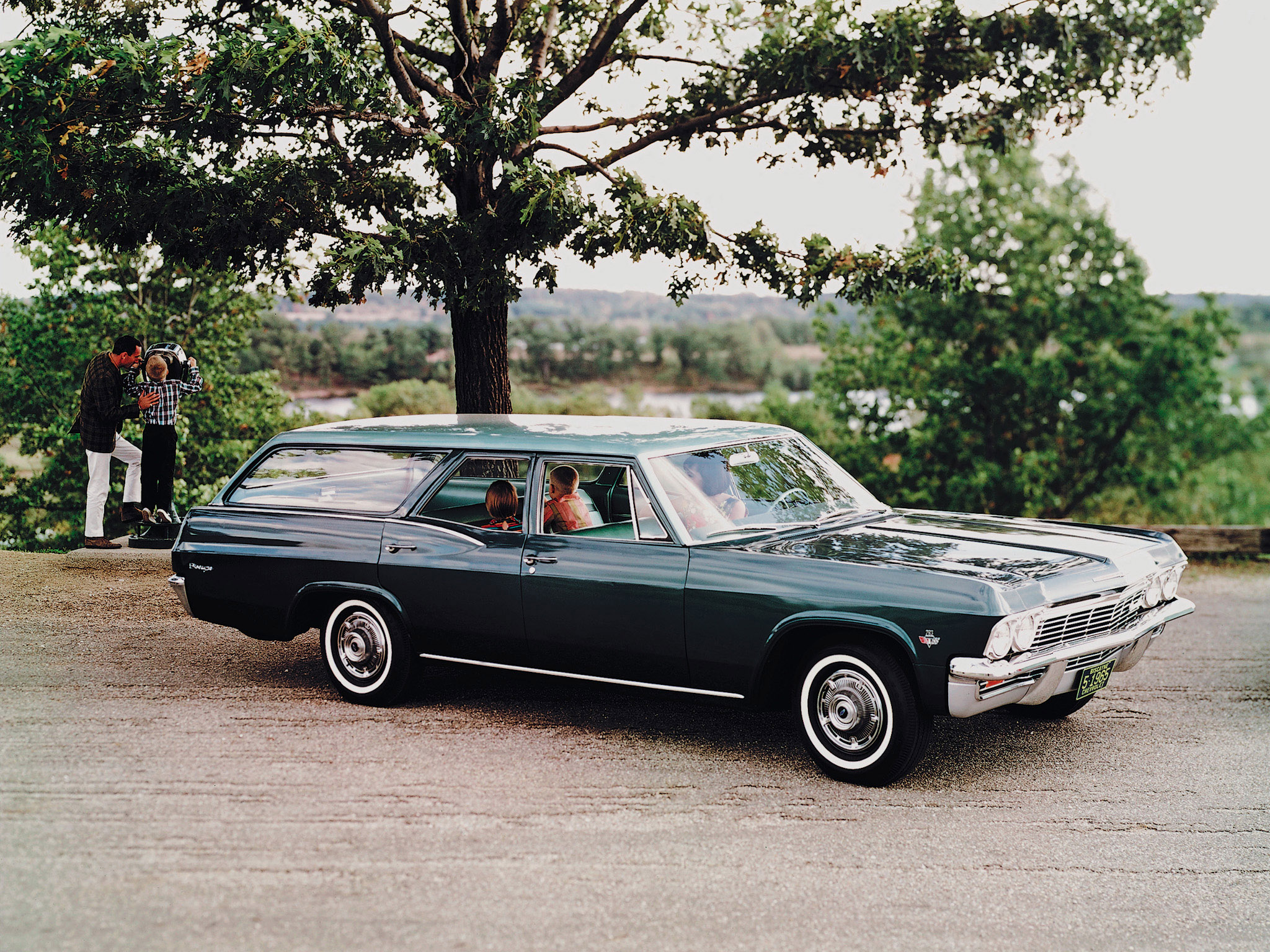 1965, Chevrolet, Biscayne, Stationwagon, Classic Wallpaper